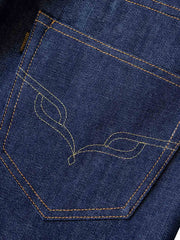 辰年限定 植物染め 純綿デニムパンツ