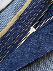 辰年限定 植物染め 純綿デニムパンツ