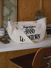 帆布製メッセンジャーバッグ