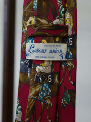 競馬パターンシルクレトロネクタイのディテール図