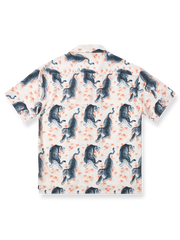 タイガープリント キューバカラーシャツの正面全体図