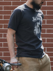 ドロップショルダー モーターサイクルTシャツ