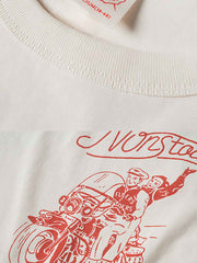 ドロップショルダー モーターサイクルTシャツ