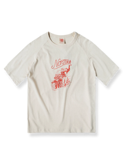 ドロップショルダー モーターサイクルTシャツ
