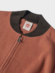 ベースボールカラー ジップカーディガン