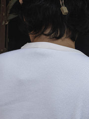 ワッフル柄 長袖Tシャツ