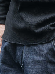 ワッフル柄 長袖Tシャツ