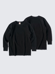 ワッフル柄 長袖Tシャツ