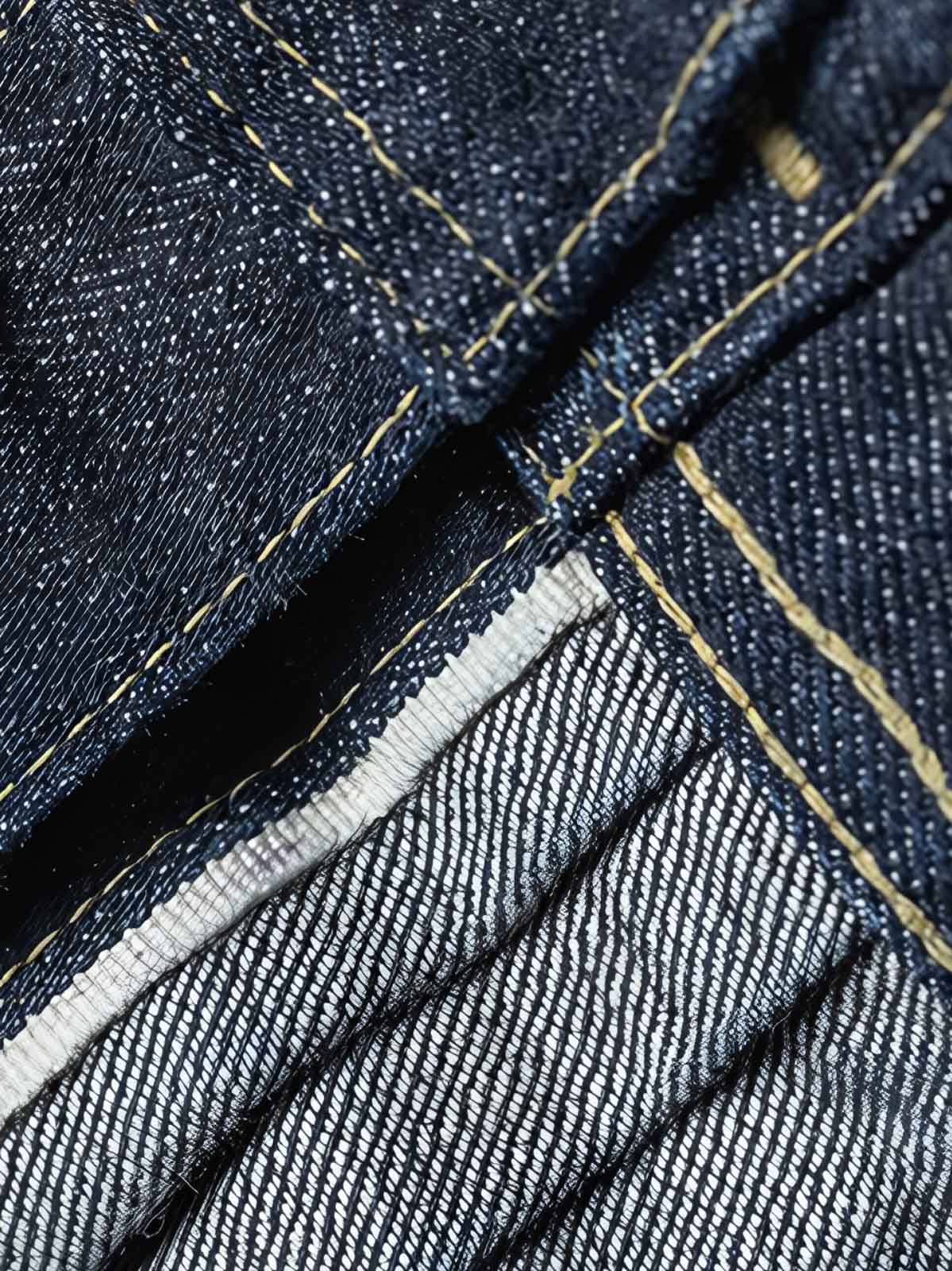 製品画像
1940年代戦時中のS101Jを忠実に再現したリバイバルデニムジャケットの正面デザイン。14オンスのセルビッジデニムとヴィンテージ感溢れるインディゴブルーの色合いが特徴
詳細画像
鉄製の月桂(ゲッケイ)ボタンと真鍮製フライングソーサーリベットのディテール。経年変化による自然な錆びが美しく、クラシックなワークウェアの魅力を引き立てる精密な縫製