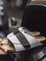 ムールシューズ - サマーコルク・ベルクロスライド