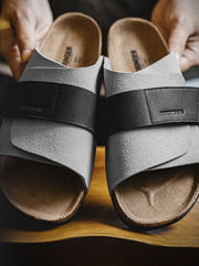 ムールシューズ - サマーコルク・ベルクロスライド