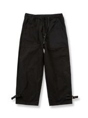 パッチワークドローストリングジョガーワークパンツのフロントビュー