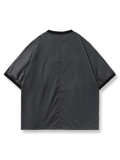 ベースボールカラー ポケット付き半袖Tシャツ