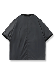 ベースボールカラー ポケット付き半袖Tシャツ