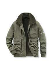 3色展開 裏起毛コットン アビエーター ジャケット