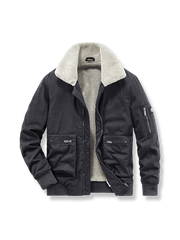 3色展開 裏起毛コットン アビエーター ジャケット