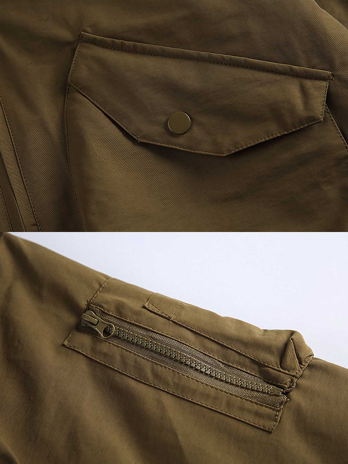 製品画像
"中綿フライトジャケット、クラシックなミリタリーデザインに現代的な実用性を加えたジャケット、キルティングと中綿素材で保温性を提供、下顎ストラップデザインで風の侵入を防止"
詳細画像
"中綿フライトジャケットのディテール、キルティング加工と中綿素材で優れた保温性を発揮、下顎ストラップデザインで風の侵入を防ぎ、パイプポケットがデザインのアクセントとなる実用的なデザイン"