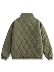 キルティング フェイク レイヤード 中綿ジャケット