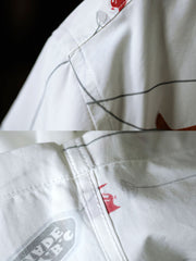 鯉プリント ハワイアン半袖シャツ