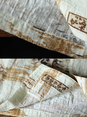 浮世絵スタイル ハワイアンフルプリント シャツ