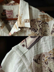 浮世絵スタイル ハワイアンフルプリント シャツ