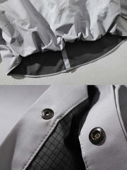 軽量防風機能付きドレープシャツ