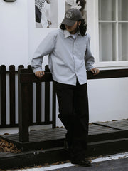 軽量防風機能付きドレープシャツ