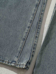 泥染め ヴィンテージ デニムフレアパンツ