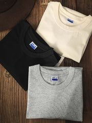 ラウンドネック 半袖Tシャツ