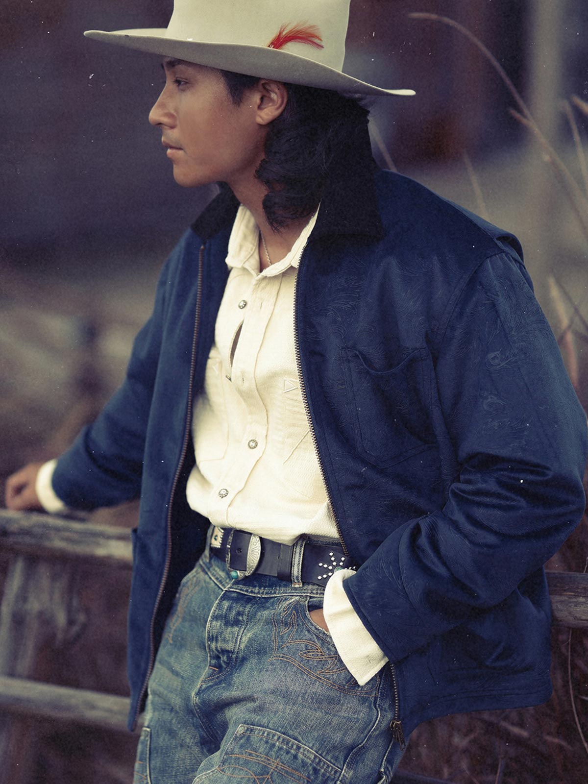 ミシガンワークジャケットを着用したヴィンテージスタイリング例