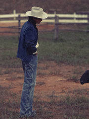 ミシガンワークジャケットを着用したヴィンテージスタイリング例