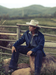 ミシガンワークジャケットを着用したヴィンテージスタイリング例