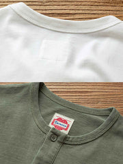 ヘンリーネック半袖Tシャツ