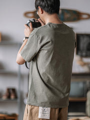 ヘンリーネック半袖Tシャツ