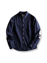 コントラスト パッチ オックスフォードシャツ