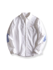 コントラスト パッチ オックスフォードシャツ