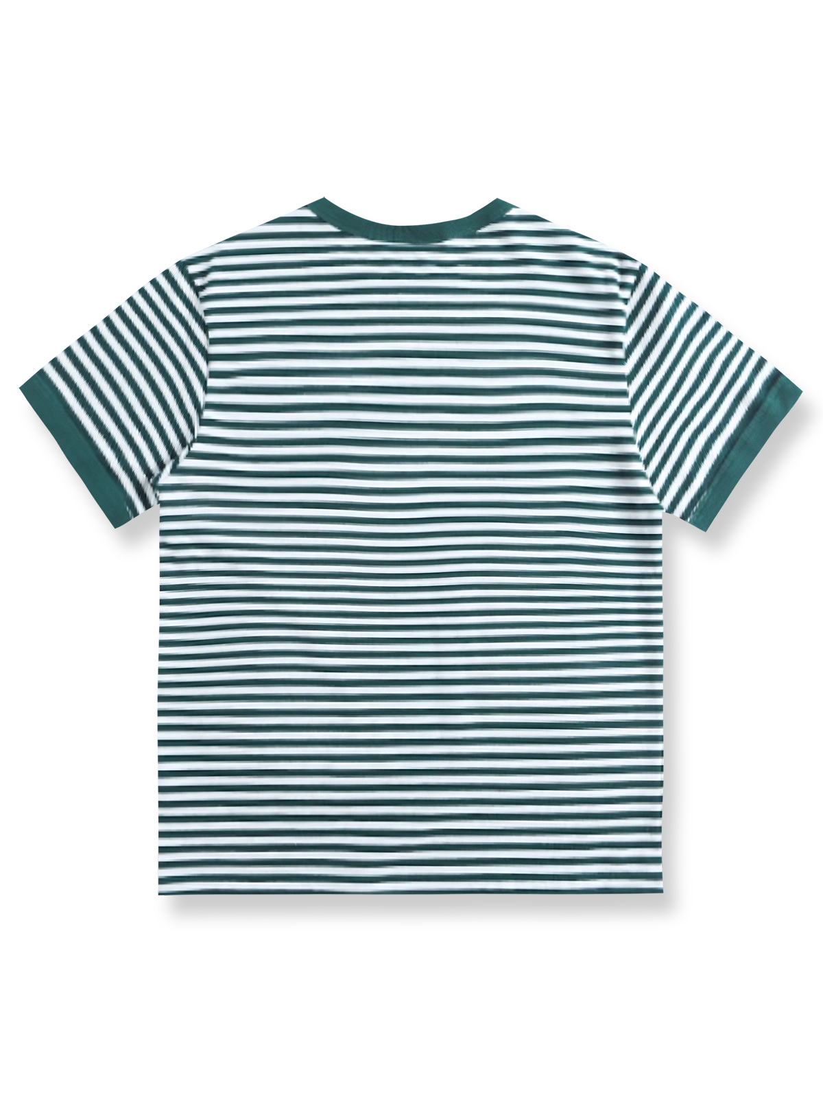 ヘビーウェイトブルーアンドホワイトストライプセーラーショートスリーブTシャツ正面図