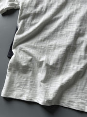 ヴィンテージウォッシュスラブコットン半袖Tシャツ詳細図