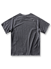 ヴィンテージウォッシュスラブコットン半袖Tシャツ正面図