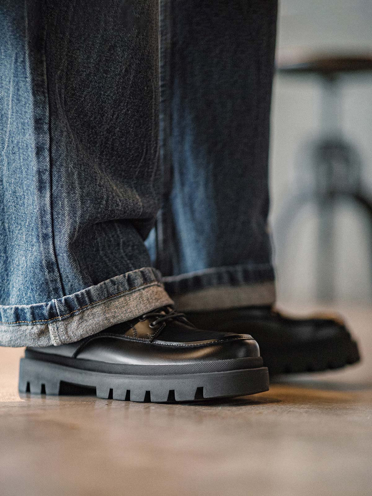 ダービーシューズの着用イメージ