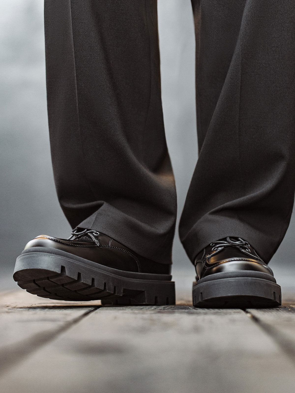 ダービーシューズの着用イメージ