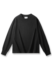 320gヘビーウェイトスラブコットンベーシック長袖Tシャツの全体画像