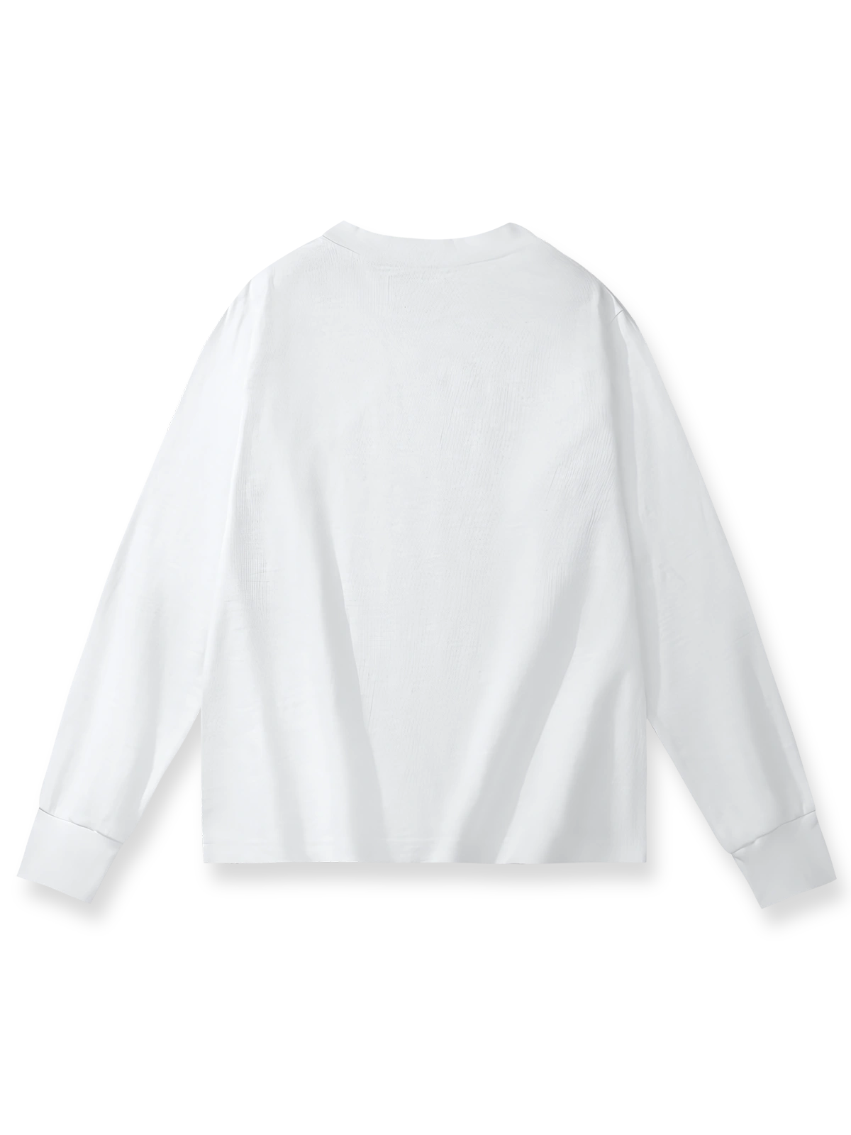 320gヘビーウェイトスラブコットンベーシック長袖Tシャツの全体画像