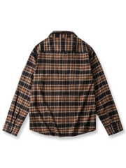 厚手の軽い起毛加工格子柄シャツの全体画像