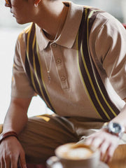 ニットポロボウリングシャツ