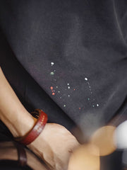 デストロイカットスプラッシュペイントTシャツ