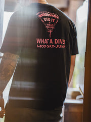 パラシュート アルファベットプリント 半袖Tシャツ