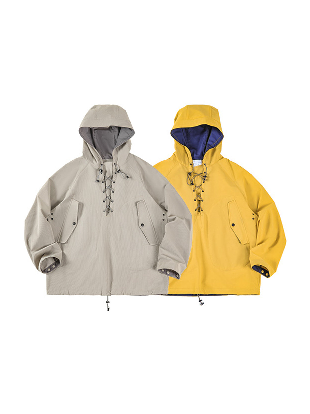 - 製品画像:美式カジュアルフーデッドジャケットの正面図