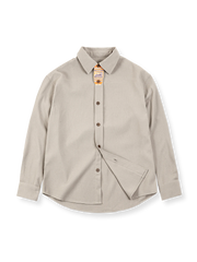 無地2色 ワッフル長袖シャツ