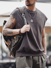 ヴィンテージ風 コットンリブタンクトップ